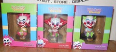 Complete Set of All 3 Killer Klowns from Outer-Space Dash Dancer Bobbleheads NIB