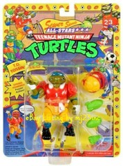 PLAYMATES FOOTBALL LEO SEWER SPORTS LEONARDO FIGURE TEENAGE MUTANT NINJA TURTLES