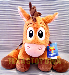 Disney Toy Story 5 Bullseye Horse & Saddle Weighted Bean Huggable Plush 12″ New