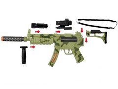 M4 Carbine, Light Up Combat Rifle Machine Gun Toy, Light/Sound/Vibration, Batter