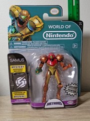 4″ GOLD TROPHY SAMUS + MORPH BALL 3-PK World of Nintendo Phazon Suit Metallic