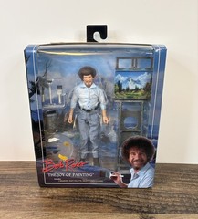 NECA Bob Ross 8″ Figure The Joy Of Painting Sealed