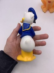 Disney Lot of 3 Rubber Toy Figures Donald Duck Goofy Pluto Bath Toys see photos