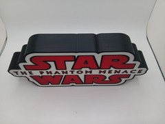 Retro the Phantom Menace star wars logo lightbox sign for Star Wars display