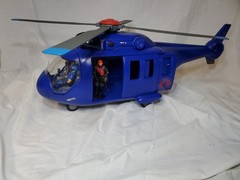 GIJOE 1/18 Scale Custom Cobra Attack Helicopter With Cobra Trooper And Vipers