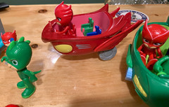 Large PJ Marks Vehicle & Action Figure Toy Lot