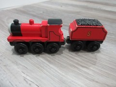 James Goes Buzz Buzz Thomas & Friends Wooden Train 2000 Britt Allcroft VGUC!