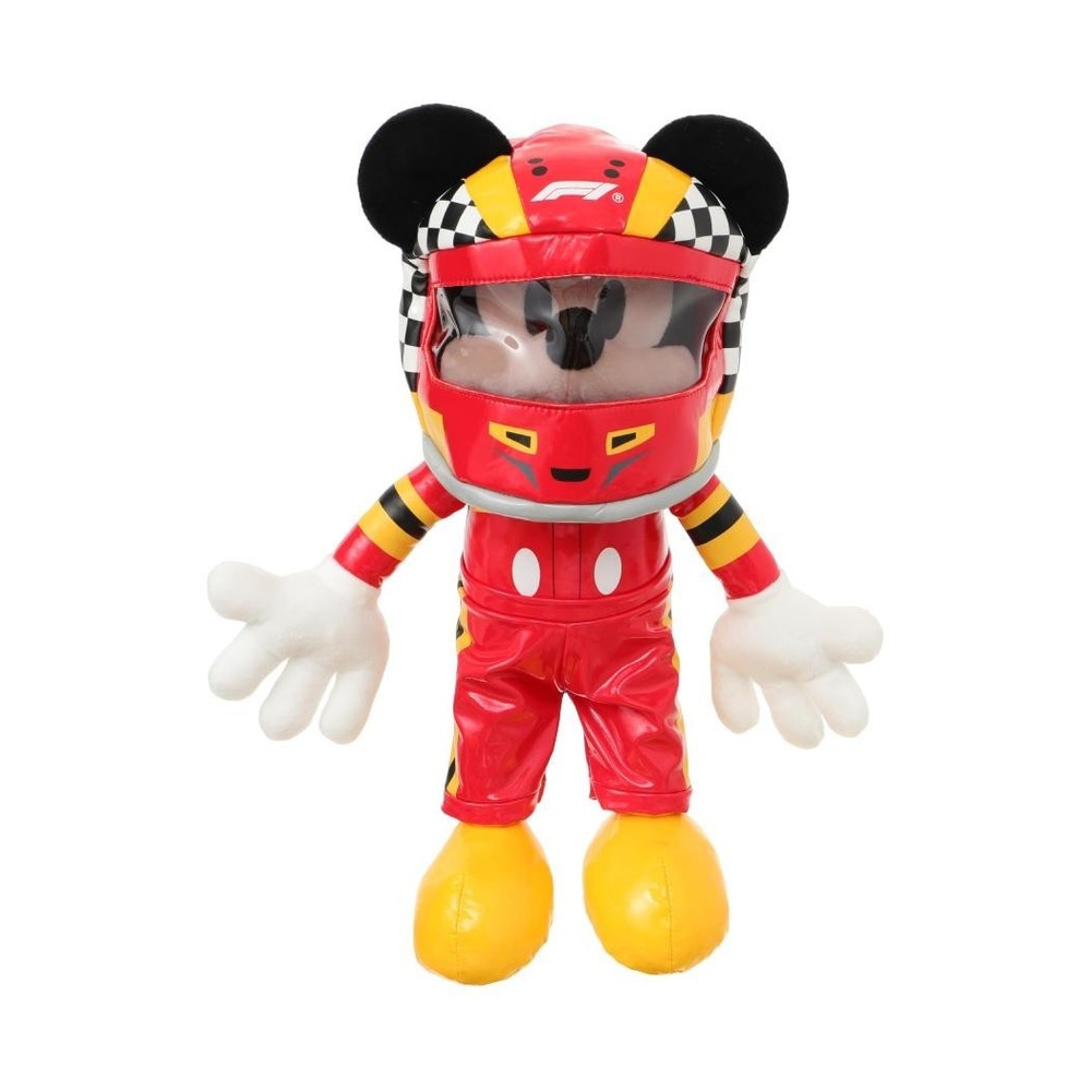 MINISO Disney Mickey Mouse F1 Racing Plush Doll Figure Toy
