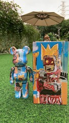 Bearbrick 400% Basquet 6th Generation Robot 28cm Height Building Block Bear Doll