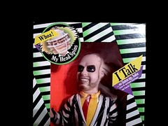 1989 Beetlejuice Kenner Talking Doll Pull String Spinning Head 15 Inches Vintage