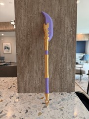 Demon Hunters Mira Spear Gokdo | 3D Printed Purple Gold Cosplay Prop Collectible
