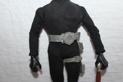 GI JOE ADVENTURE Villains SNAKE EYES SOLDIER 12″ Vtg FIGURINE CUSTOM #345