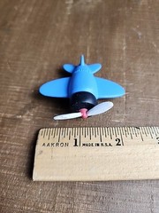 MISFIT Blue JET AIRPLANE Plastic Figure Misfit Toy Rudolph PLAYING MANTIS 2002