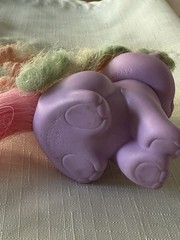 Vtg Little Pretty Kitty Heaven Heart RARE Mattel Show Offs Purple Pink Cat Toy