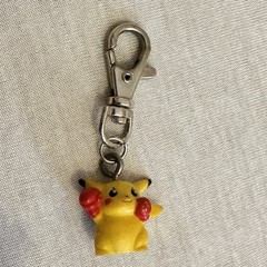 Pokemon 1” Boxing Pikachu Figure With Clip Bandai Full Color Stadium Collection