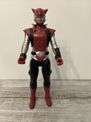 Red Silver Armored Action Figure Power Rangers Style Toy 12” Superhero