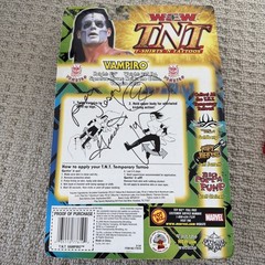 Autographed WCW TNT SHIRTS ‘N TATTOOS VAMPIRO TOY BIZ 2000 WWE Wrestling Figure