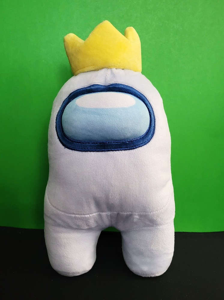 Toikido Among Us Light Blue Crewmate 12″ Plush with Yellow Crown Stuffed Toy