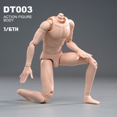 1/6 Male Pale Skin Narrow Shoulder Soldier Body For 12in Action Figure Model