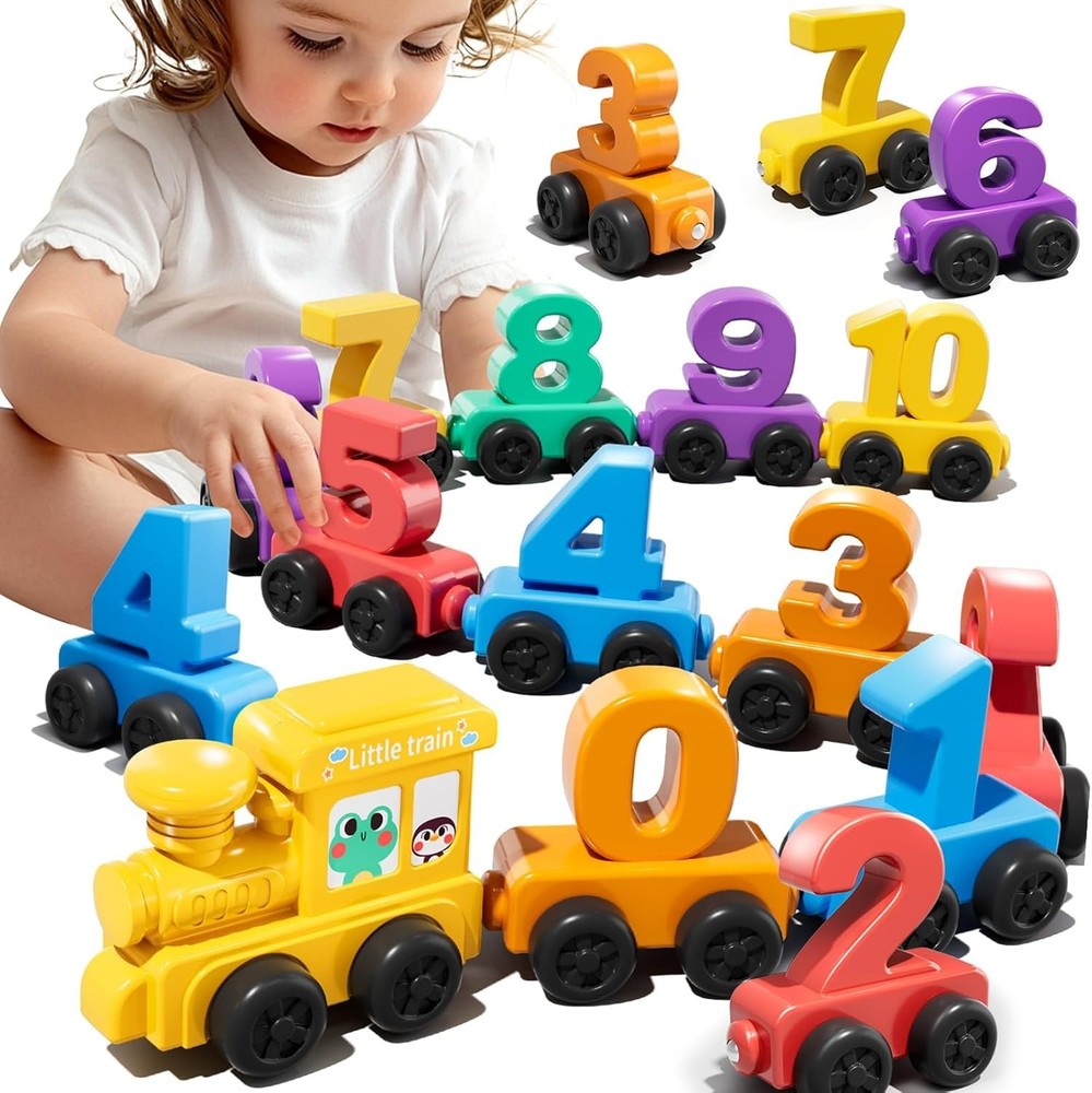 Magnet Number Train Set for Toddlers 1 2 3 4 Years Old – Counting Toy, Color …