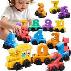 Magnet Number Train Set for Toddlers 1 2 3 4 Years Old – Counting Toy, Color …