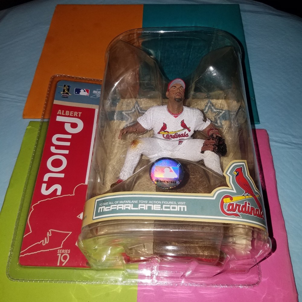 McFarlane 2007⚾Albert Pujols St. Louis Cardinals⚾️MLB series 19 (White Jersey)