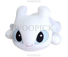 How To Train Your Dragon 3 Lying LIGHT FURY Plush Doll 23.5″ Cute-100% Authentic