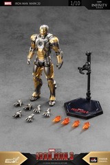 zd toys IRON MAN MARK 20 PYTHON 1/10 action figure iron man 3 MARVEL ship July