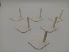 MASK kenner vintage action figure stands lot of 6 M.A.S.K. figure stands white