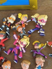 Ninja Kidz TV Mini Figures Lot of 20 Shadow Masters Mystery Chest Masks Weapons
