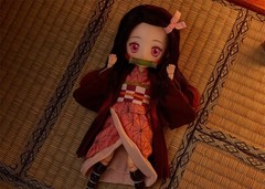 Demon Slayer Kimetsu Nezuko 9.1in Anime Articulated Doll Harmonia humming GSC