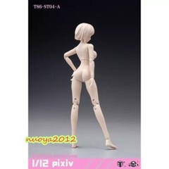 US 86TOYS 1:12 T86-ST03-A Pale Skin Large Bust 6in Female Joint Figure Head Body