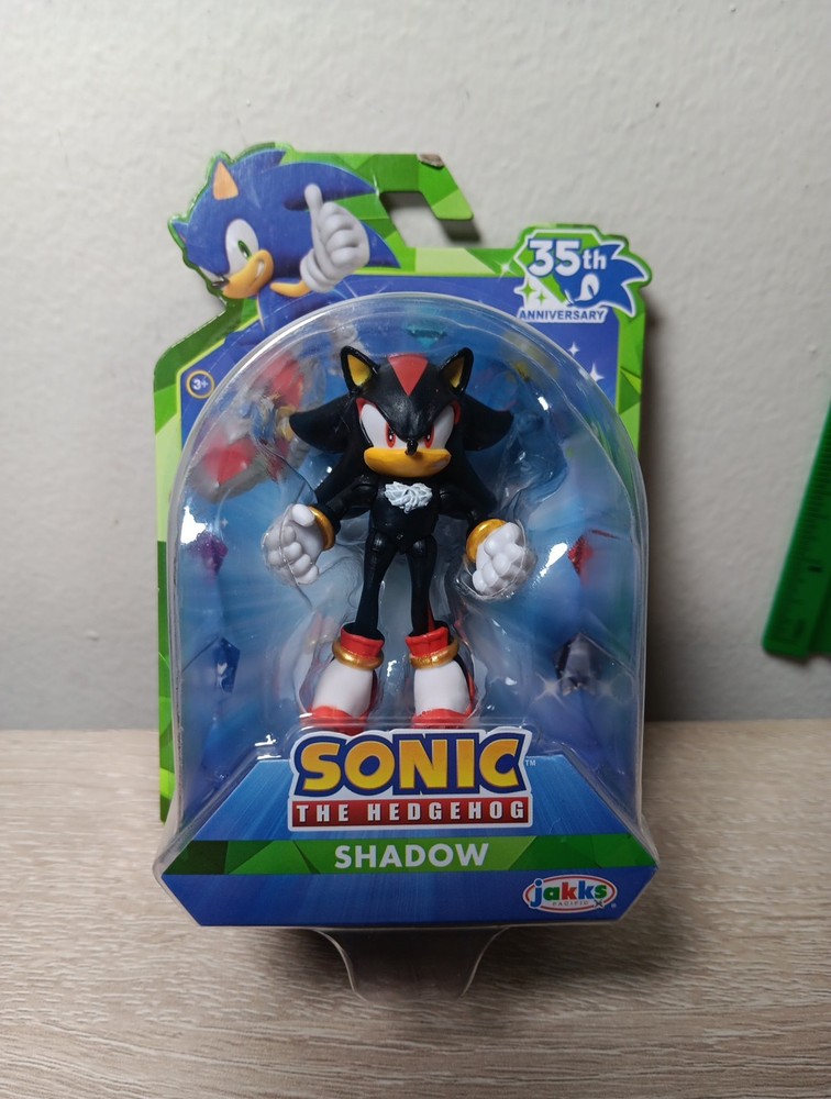 *FREE SHIP* 2.5″ SHADOW (Modern) 35TH Sonic the Hedgehog SEGA Jakks Pacific
