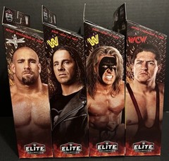 WWE Elite Monday Night War Series 12 Goldberg, Bret Hart, Warrior & Steven Regal