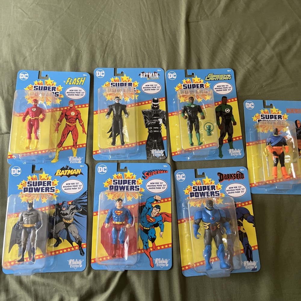 Lot Of 7 McFarlane Super Powers. All In Great Condition