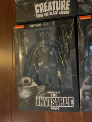 NECA Teenage Mutant Ninja Turtles Universal Monsters Set Of 4 Black White NIB