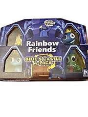 Rainbow Friends Blues Castle 8 Pack Blue Green Cyan Yellow + 4 Mystery Figures
