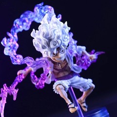 Bandai Mini One Piece Luffy Gear 5 Action Figure Sun God Nika Statue Anime 10CM