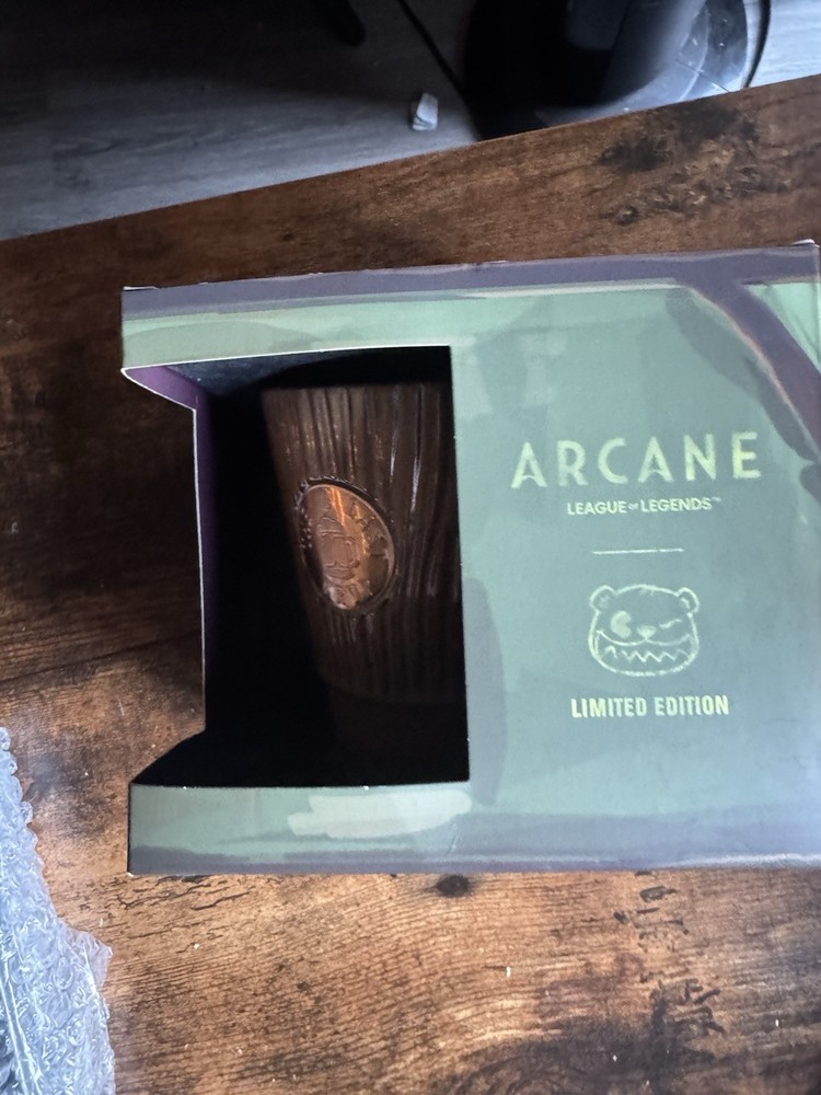 Boba Bear x Riot Collab League of Legends Arcane The Last Drop Mug Cup NEW