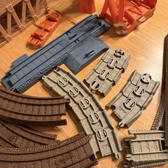 Thomas Tank 50 Piece Beige Brown Gray Trackmaster Train Tracks Lot Replacement +
