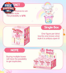Nanci Blind Box-Milk Tea Series, 1PC Random Action Figure Box, Popular Collectib