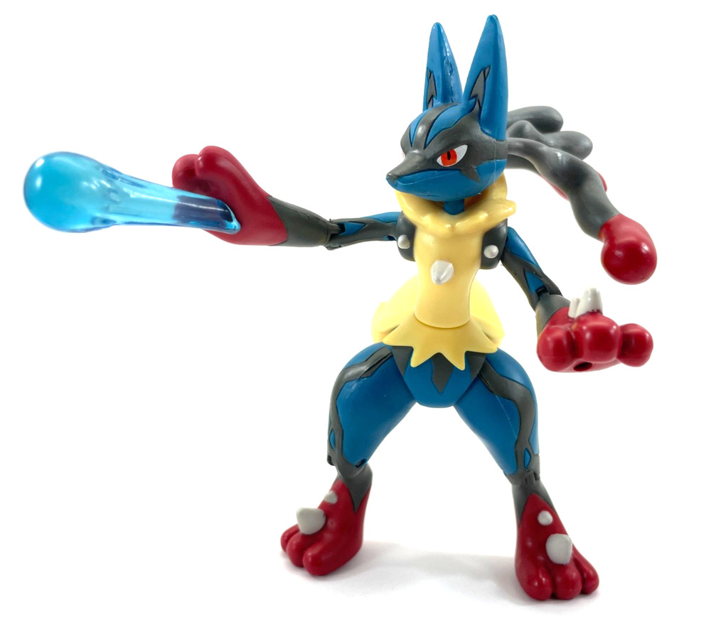 Mega Lucario Pokemon Action Figure 2015 5″ Tall Fully Articulated With Effect