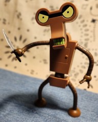 2009 Toynami Futurama Roberto Build-a-Bot with Custom Knife