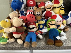 Lot of 15 Super Mario Brothers Yoshi sonic donkey Kong Bowser plush 2017 2018