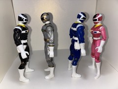 1997 Power Rangers In Space Set of 4 Figures 5”Bandai 97