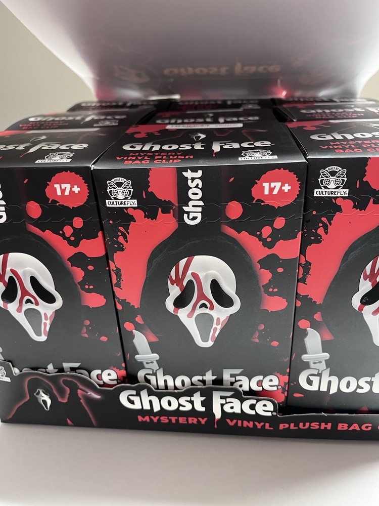 Ghost Face Mystery Vinyl Plush Bag Clips Culture Fly Case of 9
