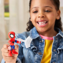 Marvel Web-Slinging Adventure Set, 3-Inch-Scale (7.6 Cm) Action Figure Set, Spi