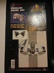 Power Rangers White Tigerzord Origami Signed By Jason David Frank JDF Sealed