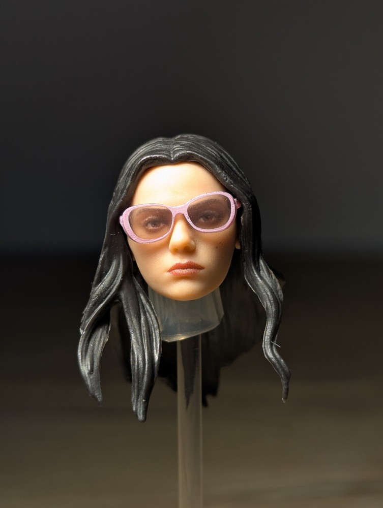 Marvel Legends X-23 Head Female Figure Fodder 1:12 Scale Hair Down Glasses