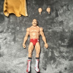 Wrestling Action Figure w/ Robe & Cape Multicolor Plastic Fabric Extra Hands